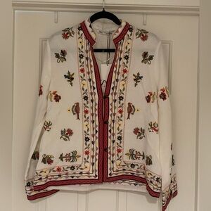 ZARA EMBROIDERED BLOUSE